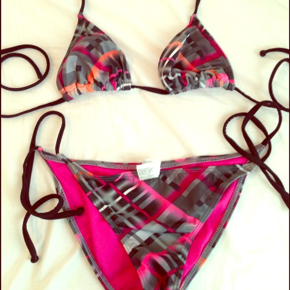 HURLEY PINK & GREY BIKINI 💕