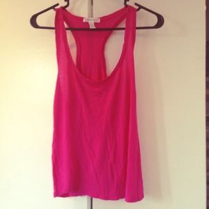Hot pink tank