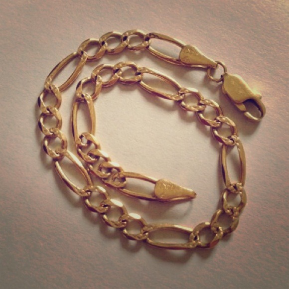 🚫SOLD🚫14k Men's Figaro Bracelet 8"