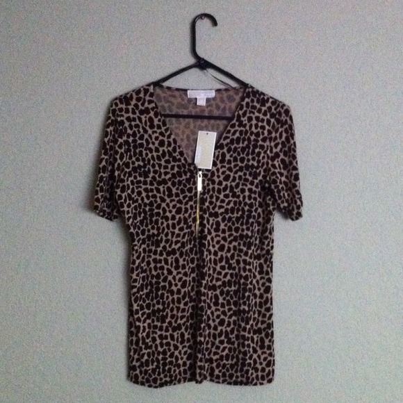 Michael Kors Leopard Blouse