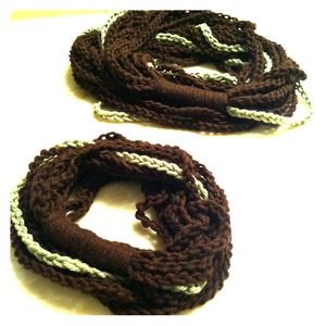 Personalized mother daughter infinity scarf set