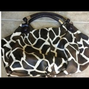 Giraffe print purse