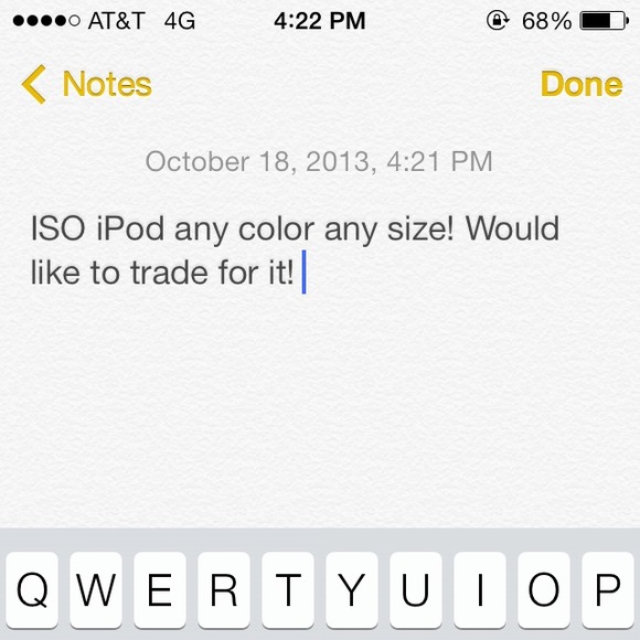 Iso of iPod