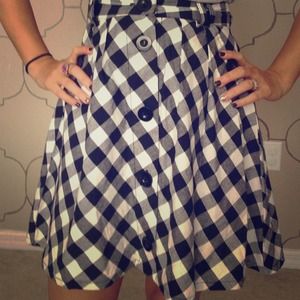 Black and white skirt