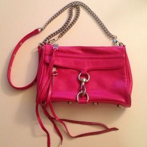 Rebecca Minkoff Mini Mac in bright pink