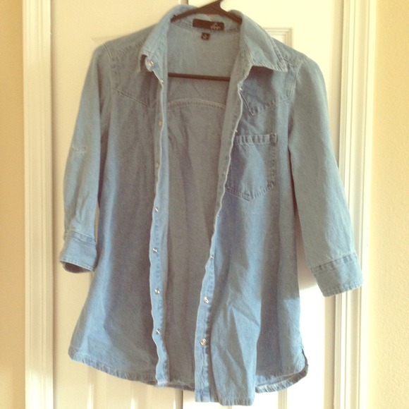 Vintage Jean Button Up