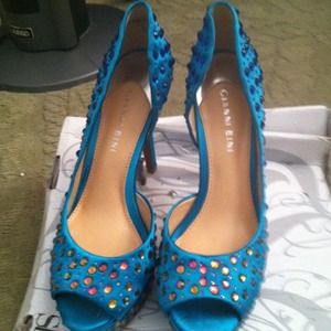 Gianni Bini studded shoes (tourqouise)