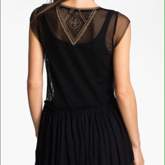 🚫SOLD🚫 Black embellished beaded knit top - Picture 4 of 4