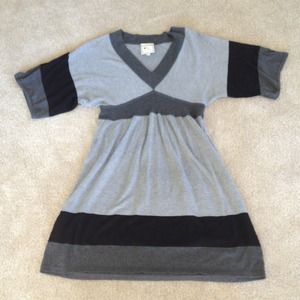 V neck color block sweater dress-great for winter!