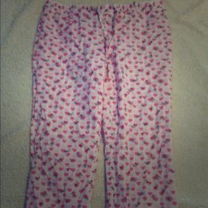 Heart pajama pants
