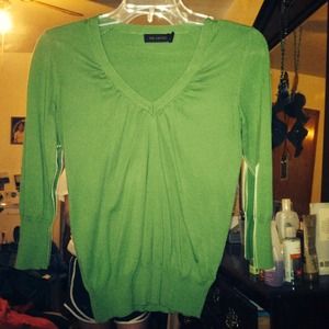 The Limited 3/4 sleeve vneck sweater