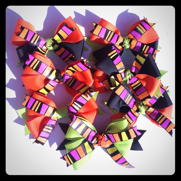 All sold local, Halloween hairbows
