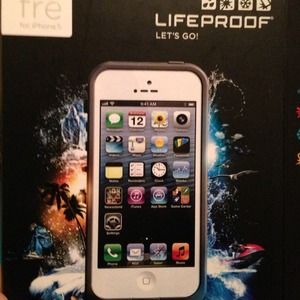 White iPhone 5 Lifeproof Case and Box!