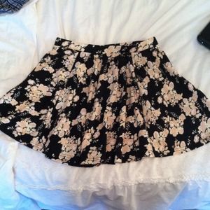 adorable floral skater skirt
