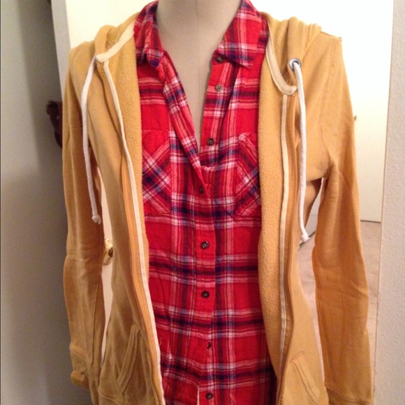 REDUCED PRICE: Mustard Hoodie - Picture 1 of 3