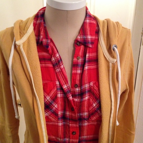 REDUCED PRICE: Mustard Hoodie - Picture 3 of 3