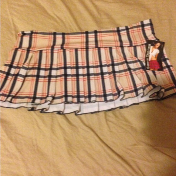 Mini school girl skirt