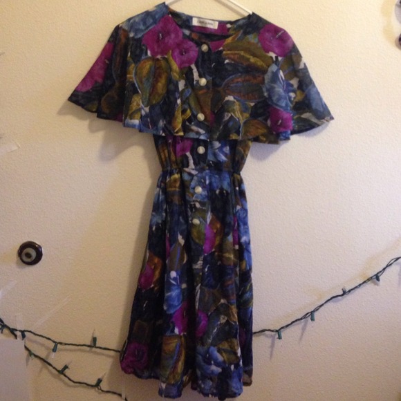 Vintage Flowery Dress