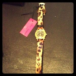 Betsey Johnson leopard watch *SOLD IN BUNDLE*
