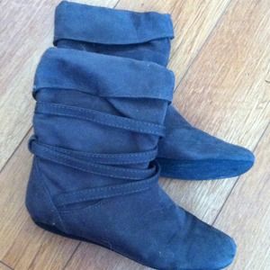 Dark grey booties