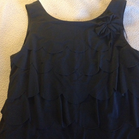 SD Collection little black dress with ruffles