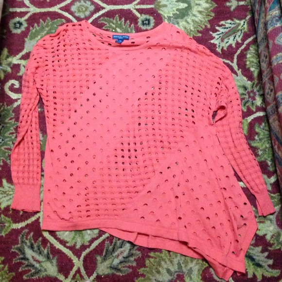 🚫BUNDLED🚫 Holey orange sweater Batman!
