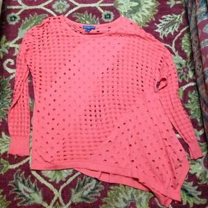 🚫BUNDLED🚫 Holey orange sweater Batman!