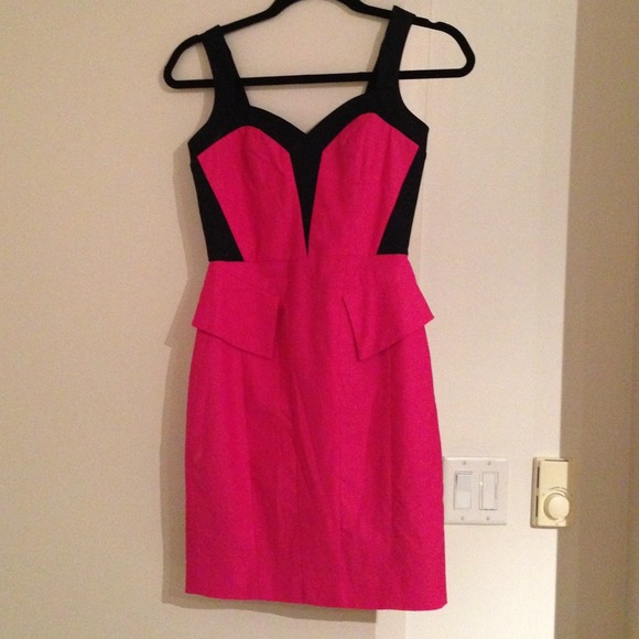 Hot pink bebe little dress