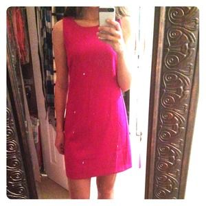 Fushia Pink Shift Dress