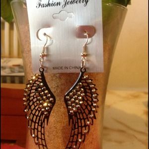 Angel wing earrings