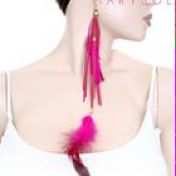 Long Feather Earrings