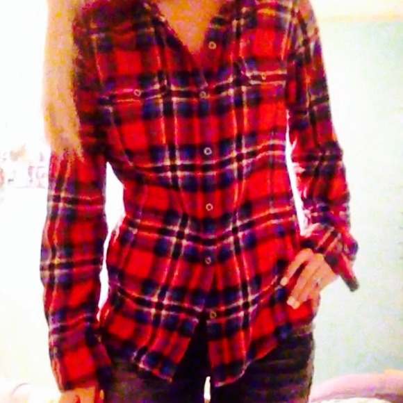 Plaid button up shirt