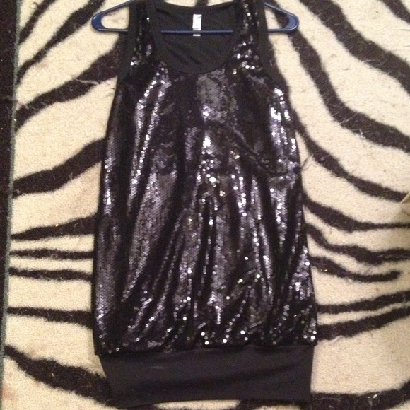 🚫SOLD🚫Xhilaration black sequenced dress