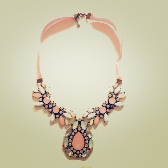 Pastel bauble statement necklace