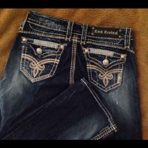Sold eBay!!!   Rock revival easy boot 25 jeans