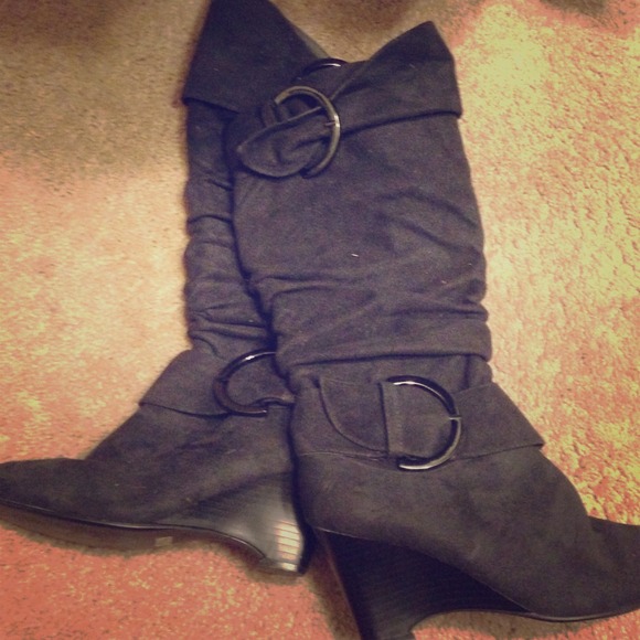 Gray sexy boots