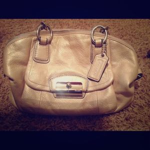 Coach pearl metallic handbag (authentic) $250 OBO