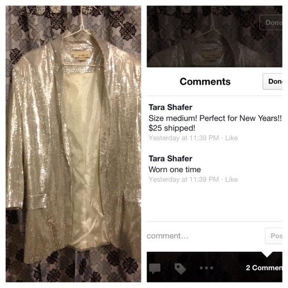 Silver sequin blazer! Perfect for New Years!;)