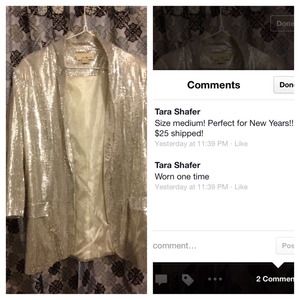 Silver sequin blazer! Perfect for New Years!;)