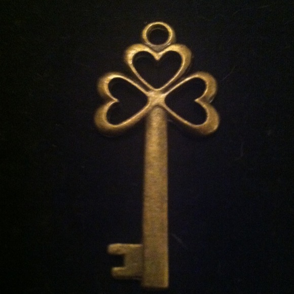 Skeleton key charm sold