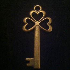 Skeleton key charm sold