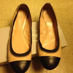 REDUCED Jessica Simpson pink/black leather sz 10M