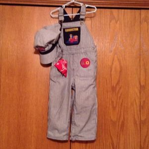Gymboree train conductor costume