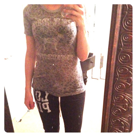 Victoria secret PINK distressed top - Picture 1 of 1