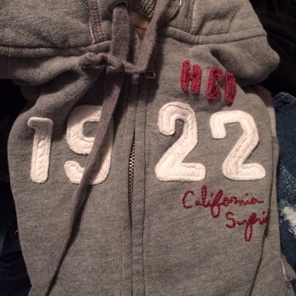 Grey  Hollister zip up