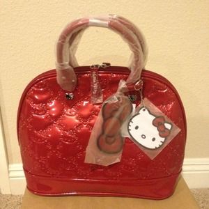 Loungefly Hello Kitty: Red Embossed Dome