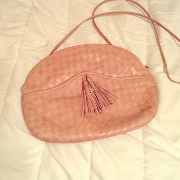 Vintage Pink Tassel Bag