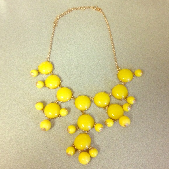 New Yellow Bauble Necklace
