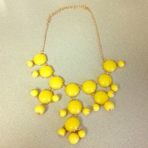 New Yellow Bauble Necklace