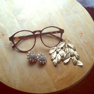 Forever 21 glasses & earrings